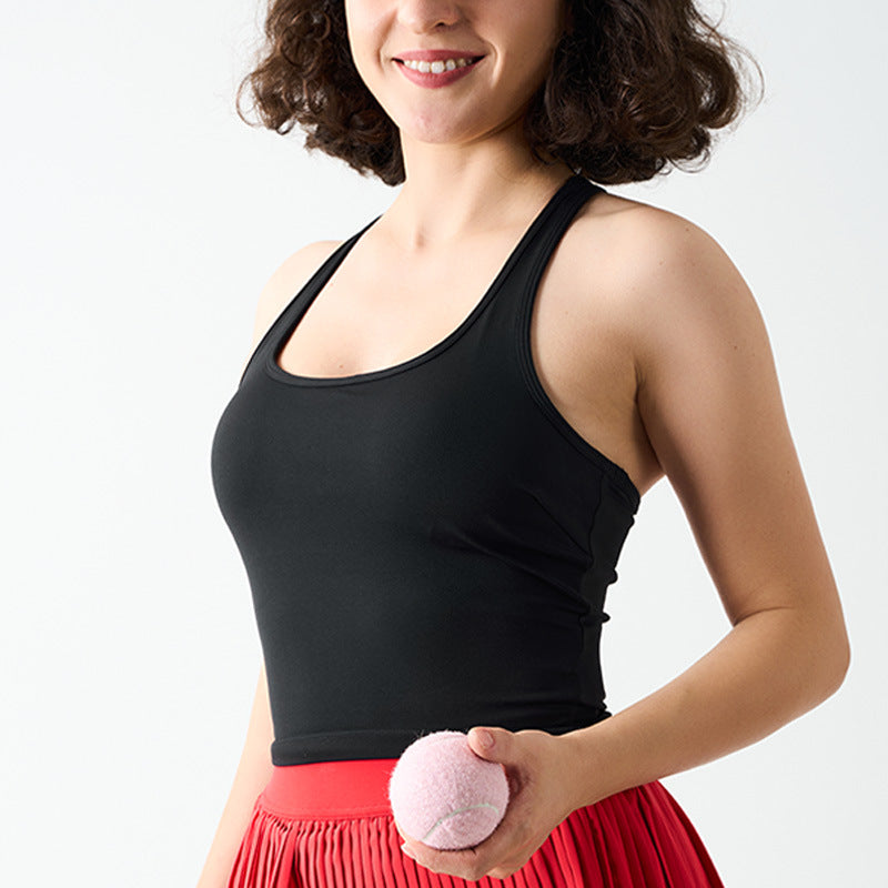 Pulse Racerback Sports Bra in Black