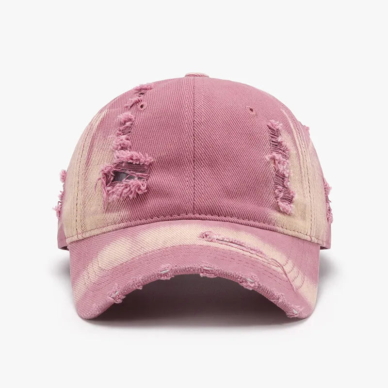 Ember Washed Cotton Cap in Pink Purple