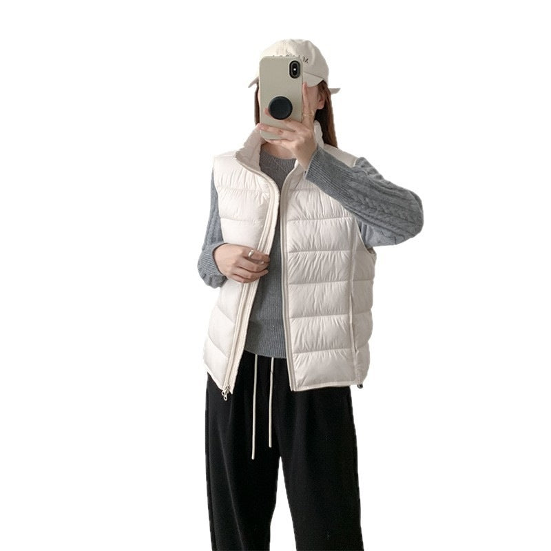 Cove Stand-Collar Puffer Vest, view 5