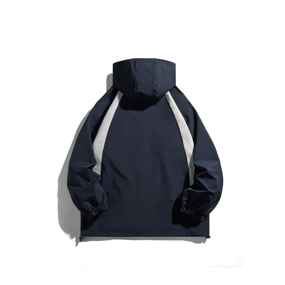 District Men's Hooded Windbreaker, view 3