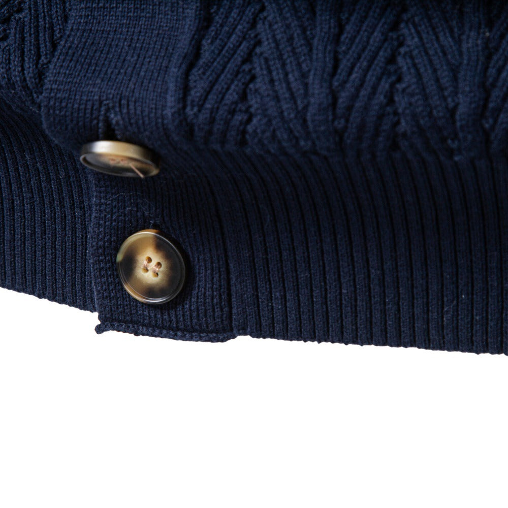 Atlas Men's Button-Front Knit Cardigan, view 4