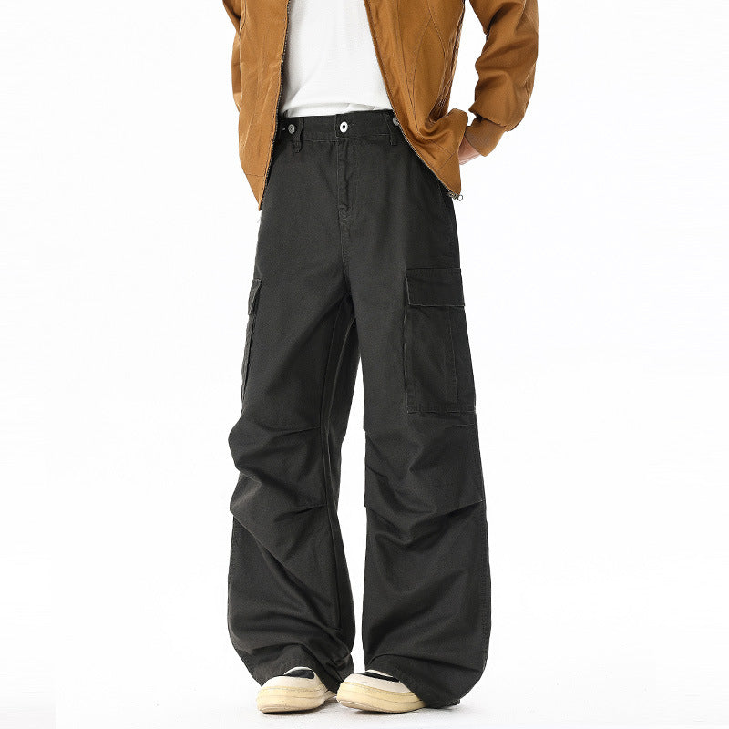 Rover Unisex Tapered Cargo Pants in Grey