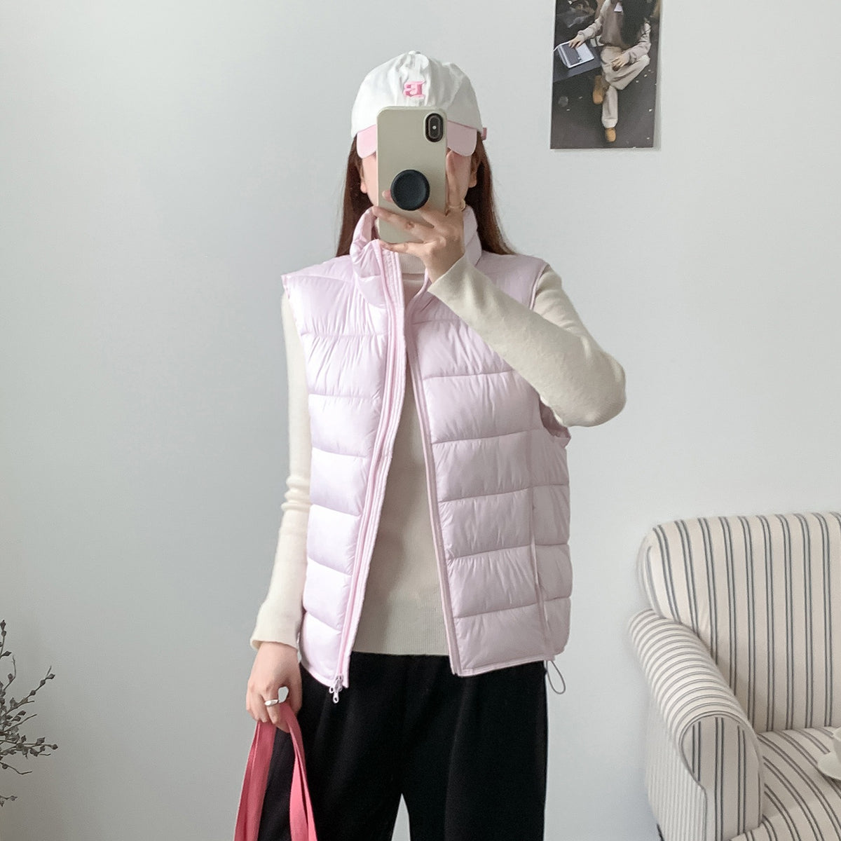 Cove Stand-Collar Puffer Vest, view 3