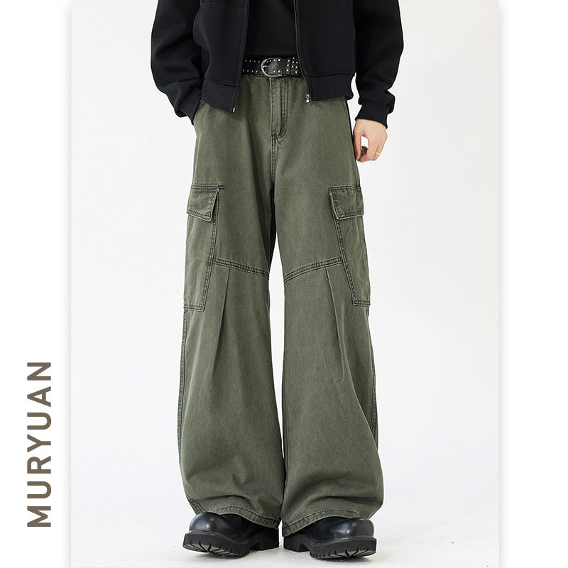 Rover Men's Straight Cotton Cargo Pants, view 3