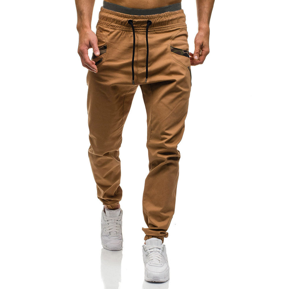Velocity Men's Tapered Gym Joggers in Khaki