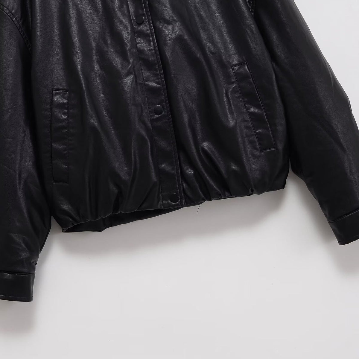 Halo Faux-Leather Pilot Jacket, view 4