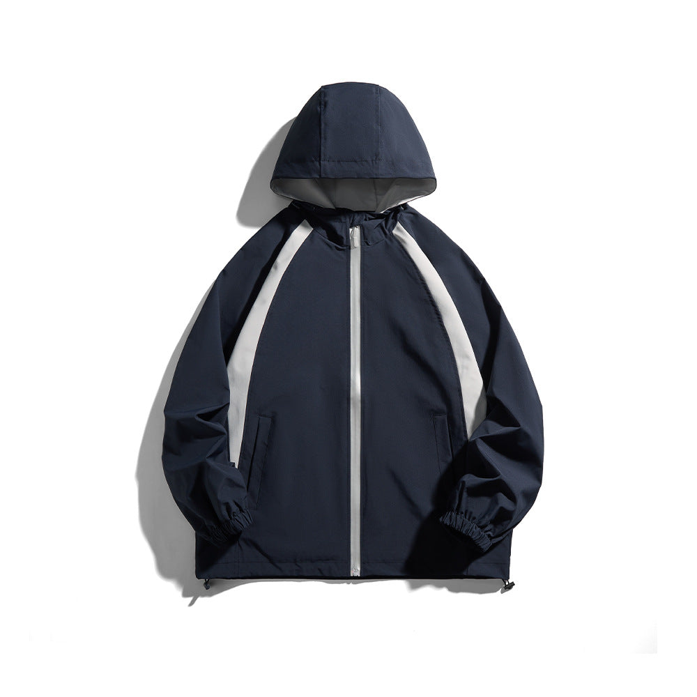 District Men's Hooded Windbreaker, view 2