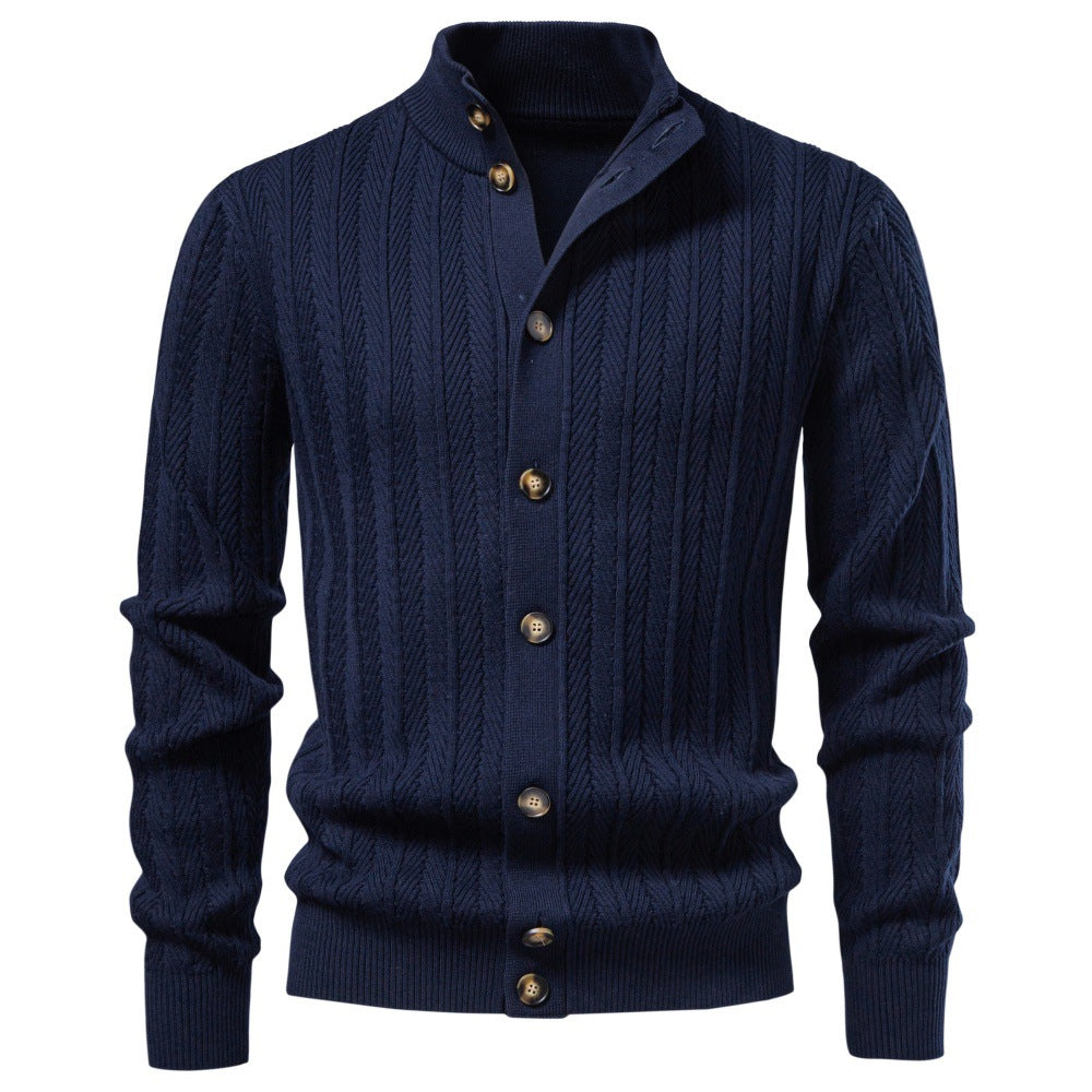 Atlas Men's Button-Front Knit Cardigan, view 5