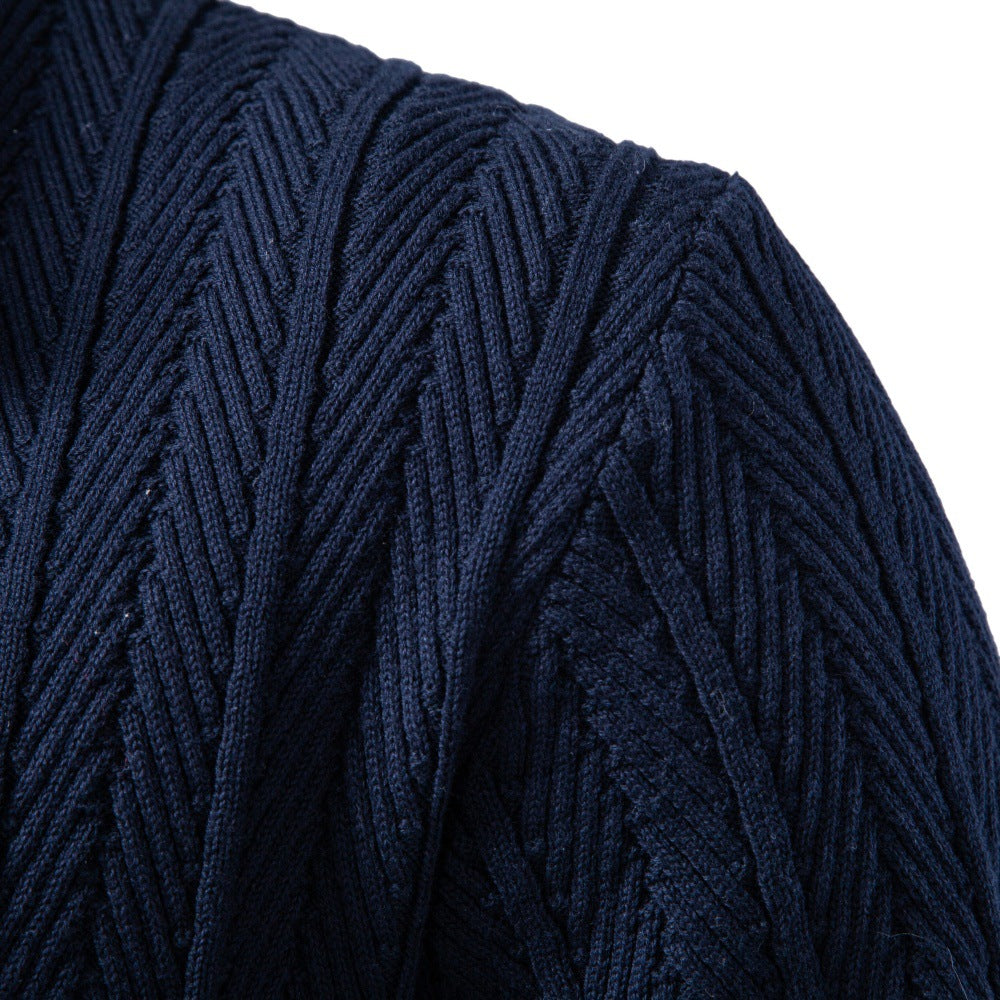 Atlas Men's Button-Front Knit Cardigan, view 2