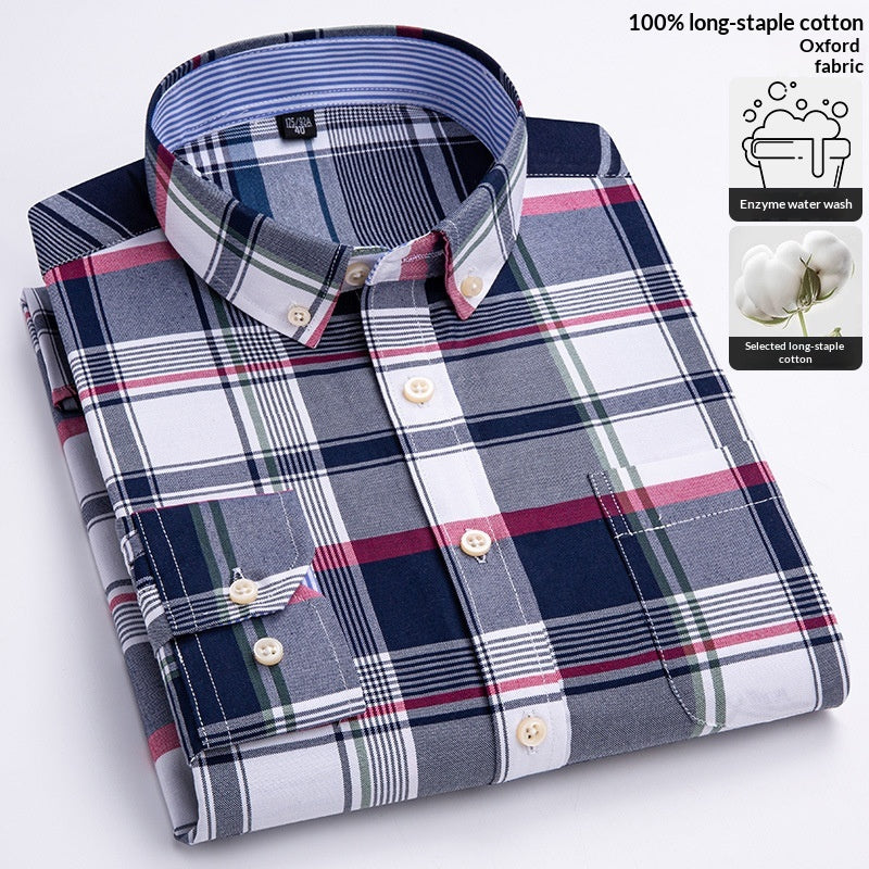 Metro Arden Men's Cotton Long-Sleeve Shirt