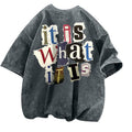 Archive Men's Oversized Letter-Print Printed T-Shirt