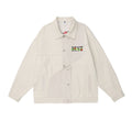 District Men's Letter-Print Embroidered Jacket