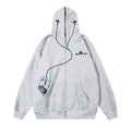 Atlas Men's Hooded Embroidered Cardigan
