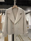 Lumen Garnet Wool Coat