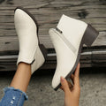 Stride Chunky Zip Water-Resistant Ankle Boots