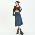Sway Denim High-Waist Skirt