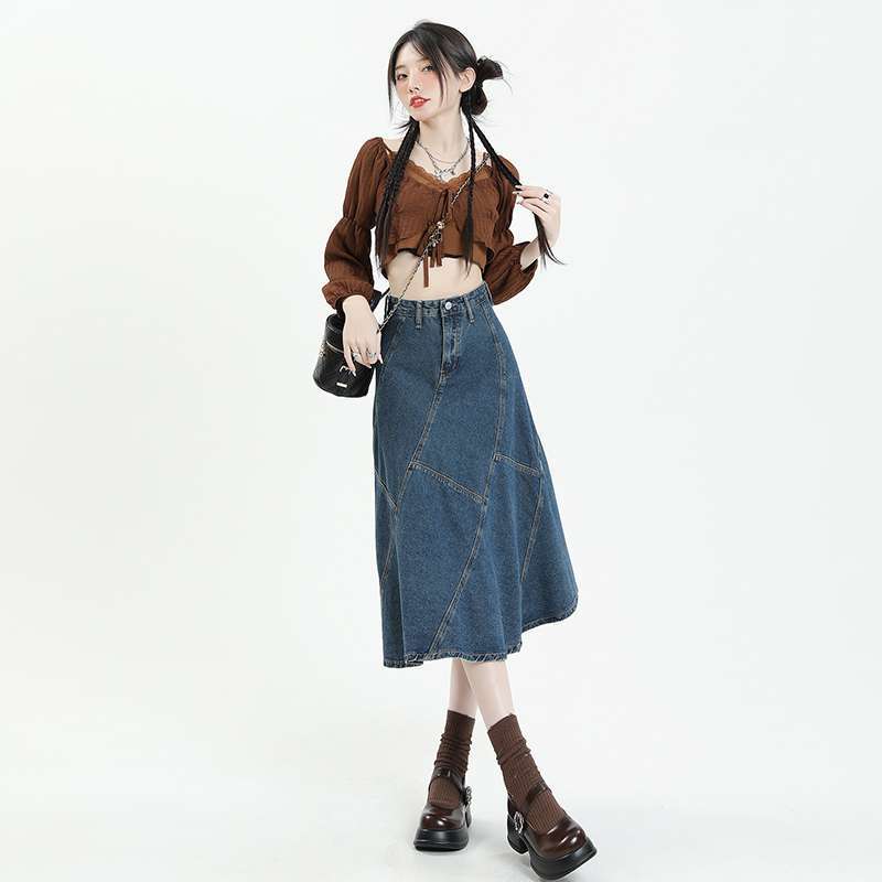 Sway Denim High-Waist Skirt