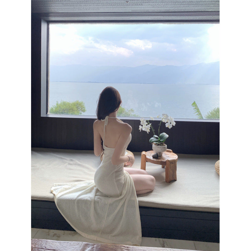Nova Open-Back Knit Dress