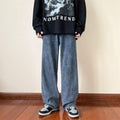 Indigo Men's Distressed Straight Jeans