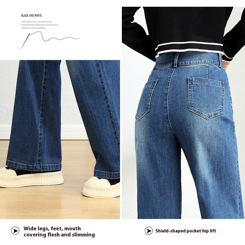 Indigo Marlow Straight Jeans