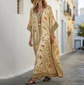 Nova Linen Long-Sleeve Maxi Dress