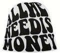 Ember Knit Letter-Print Beanie