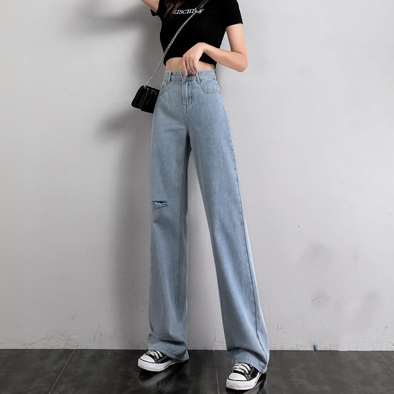 Indigo Calder Wide-Leg Jeans