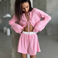 Sera Striped Two-Piece Set