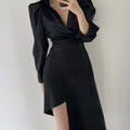 Nova Lapel Shirt Dress
