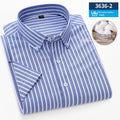 Metro Men's Cotton Striped Plaid Shirt