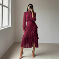 Nova Pleated Midi Dress