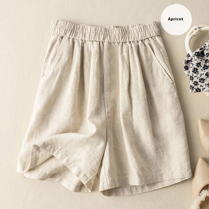 Flow Bexley Linen Cotton Retro Wide-Leg Trousers