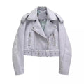 Halo Leather Washed Biker Jacket