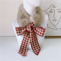 Ember Plush Houndstooth Scarf