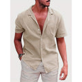 Metro Arden Men's Relaxed Solid Linen Shirt