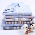 Metro Men's Cotton Long-Sleeve Solid Shirt