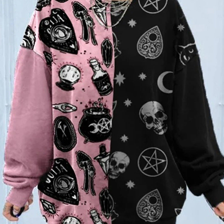 District Men's Long-Sleeve Crew-Neck Tie-Dye T-Shirt