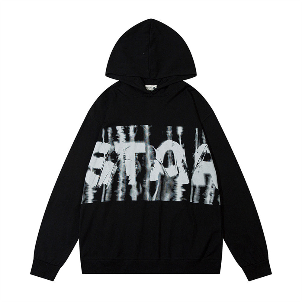 Archive Men's Long-Sleeve Hooded Printed T-Shirt