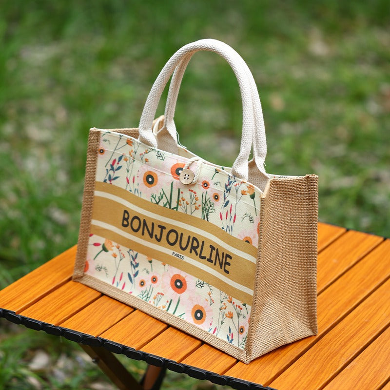 Carry Linen Tote Bag