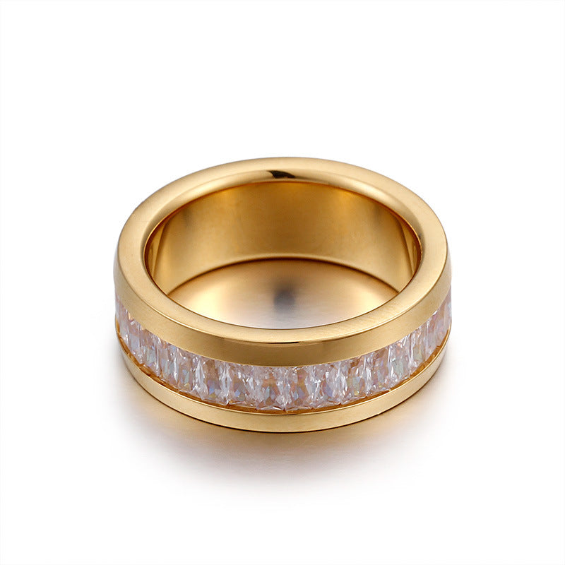 Lune Bexley Stainless Steel Titanium Steel Ring