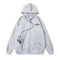 Atlas Men's Hooded Embroidered Cardigan