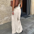 Flow Calder Linen Cotton Wide-Leg Trousers
