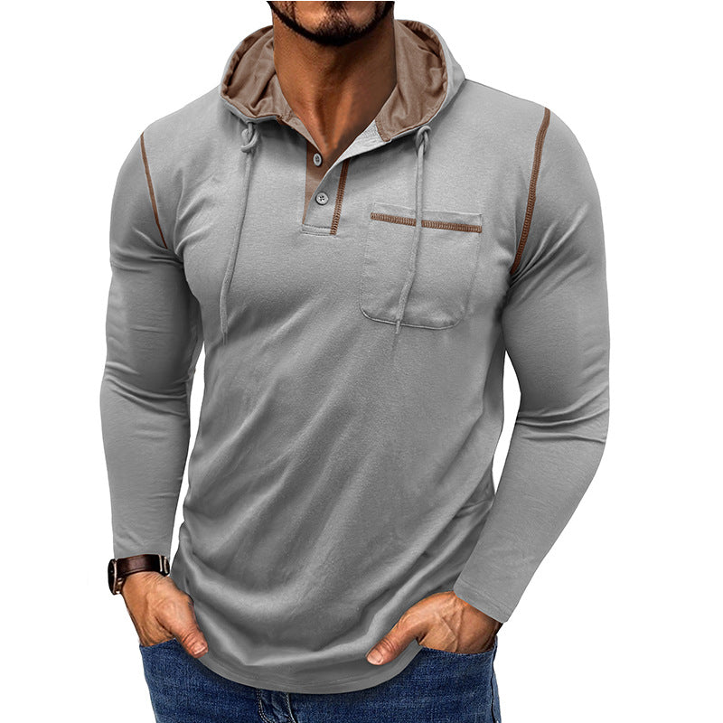 Metro Men's Long-Sleeve Hooded T-Shirt