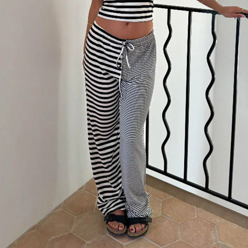 Flow Arden Striped Wide-Leg Trousers