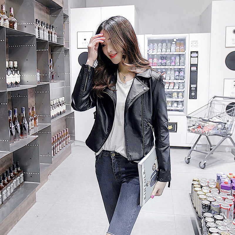 Halo Arden Slim Short Leather Jacket