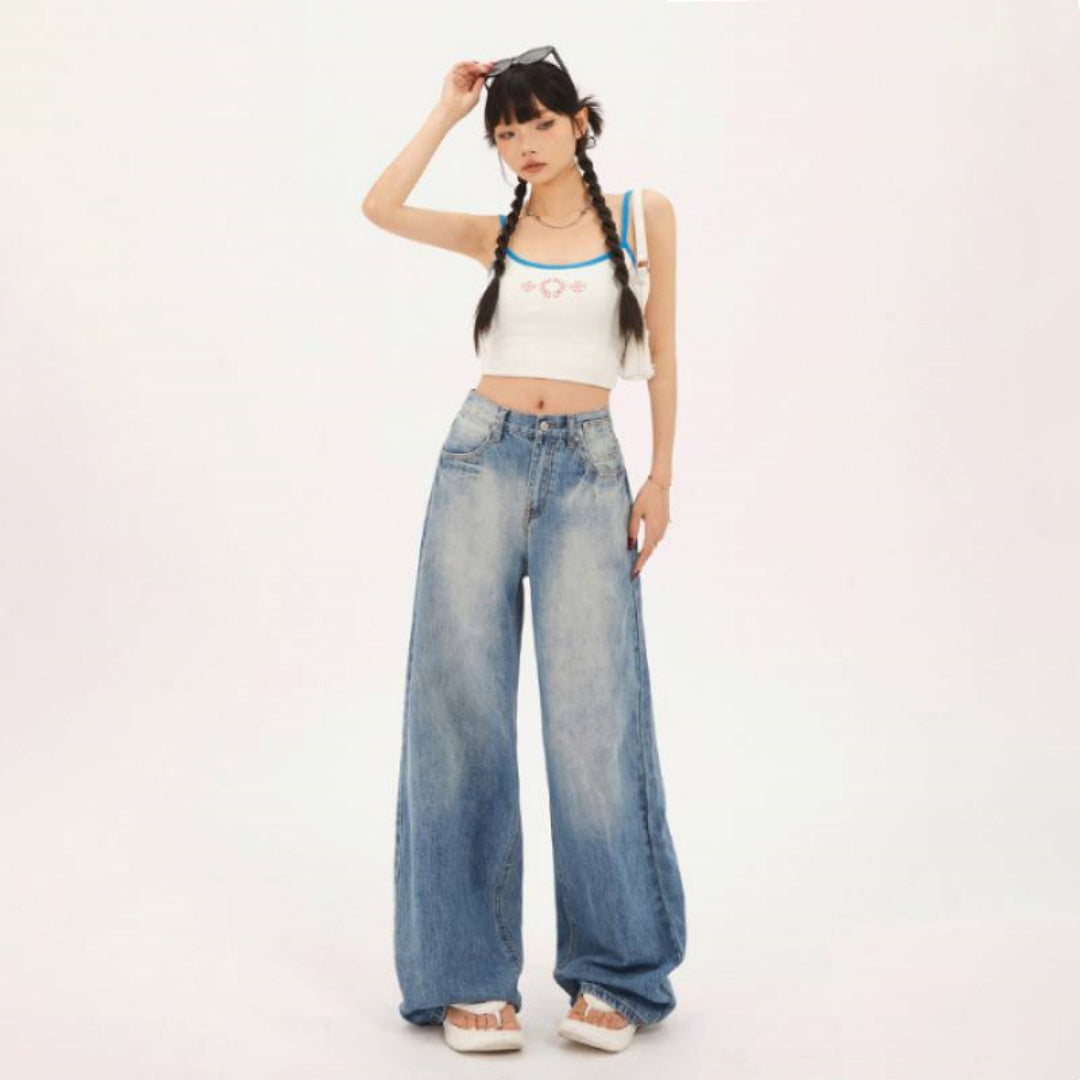 Indigo Garnet Straight Jeans