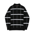 Metro Men's Knit Lapel Check Polo Shirt