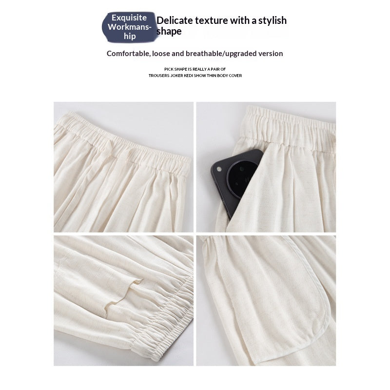 Flow Dorset Linen Cotton Wide-Leg Trousers
