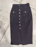 Sway Single-Breasted Denim Skirt