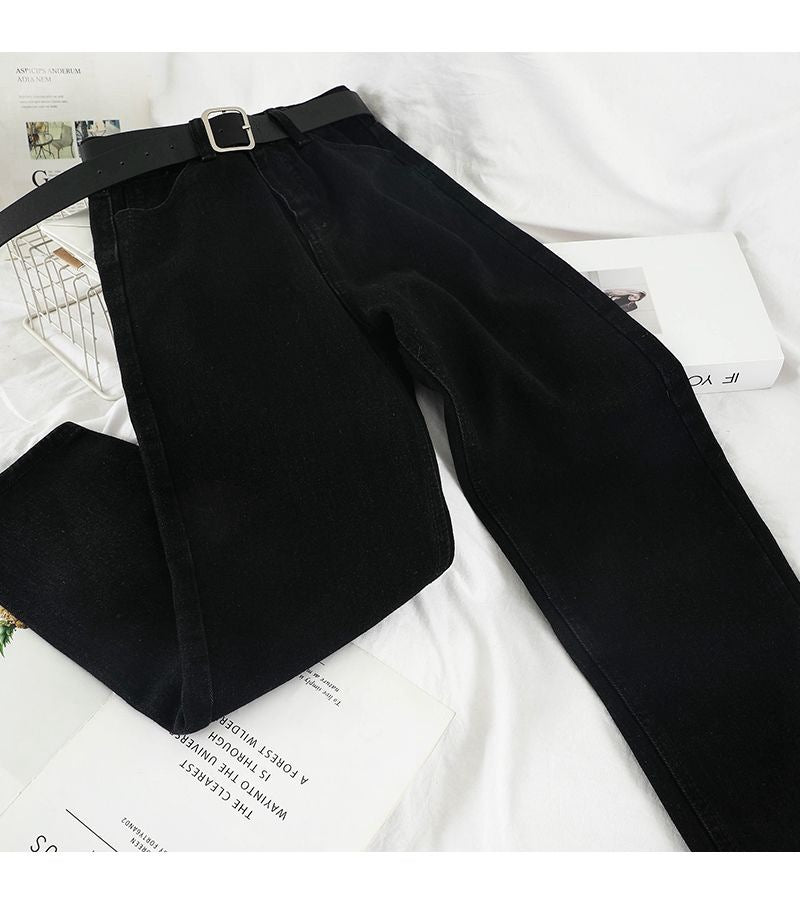 Indigo Arden Straight High-Waist Jeans